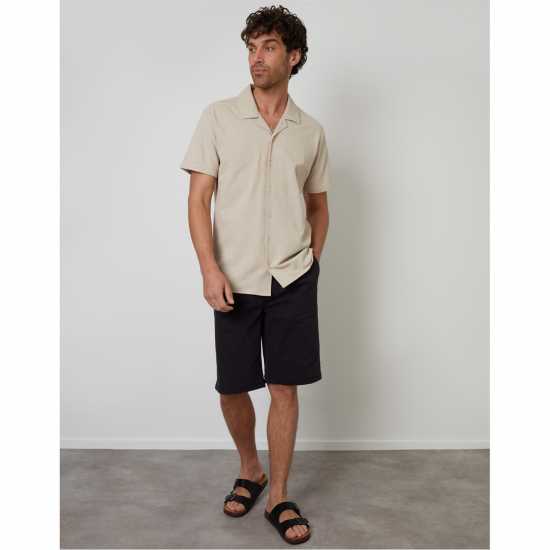 Мъжки ризи Threadbare Sht Ss Kaylian Sn99 "Камък Threadbare Sht Ss Kaylian Sn99 "Камък Мъжки ризи