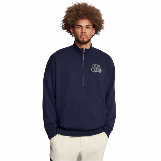 Under Armour Icon Hwt Quarter Zip Sn99 Blue Мъжки полар