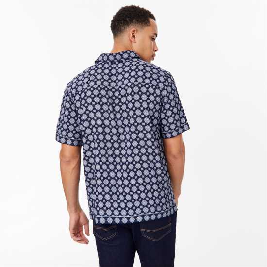 Мъжки ризи Jack Wills Short Sleeve Printed Shirt Jack Wills Short Sleeve Printed Shirt Мъжки ризи