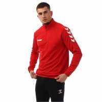 Hummel Core Hlf-Zp S Sn99 True Red Мъжки полар