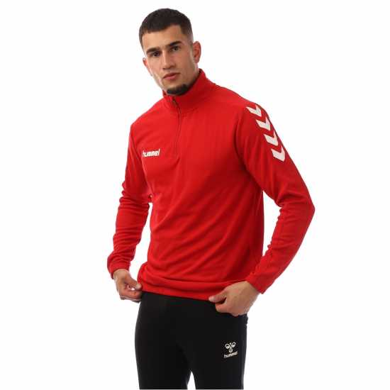 Hummel Core Hlf-Zp S Sn99 True Red Мъжки полар