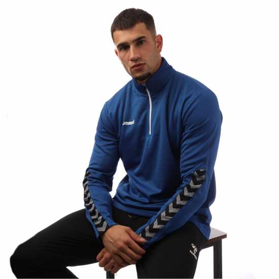 Hummel Hlf-Zp Swtsht Sn99 TRUE BLUE Мъжки полар