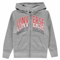 Sale Converse College Hoodie Junior Boys Dark Grey Детски горнища и пуловери