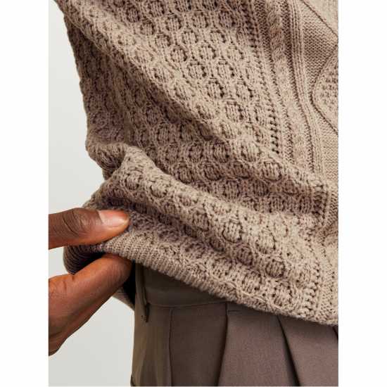 North Knitted Quarter Zip Fleece Fabric  