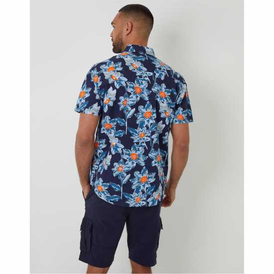 Мъжки ризи Threadbare Bellis Shirt Sn99 Navy Threadbare Bellis Shirt Sn99 Navy Мъжки ризи