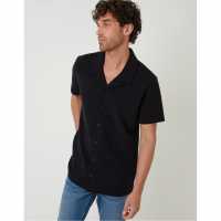 Threadbare Men's Embley Short-Sleeve Patterned Shirt Черно 