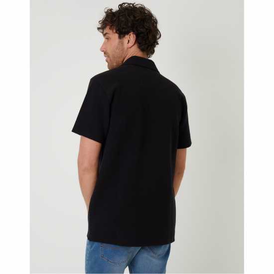 Threadbare Men's Embley Short-Sleeve Patterned Shirt Черно 