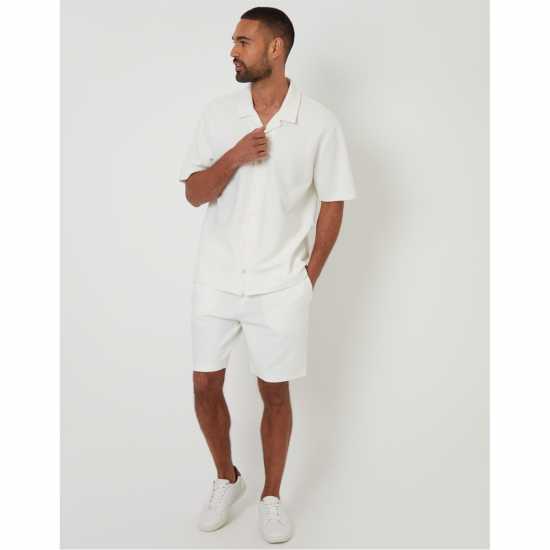 Мъжки ризи Threadbare Embley Shirt Sn99 Ecru Threadbare Embley Shirt Sn99 Ecru Мъжки ризи