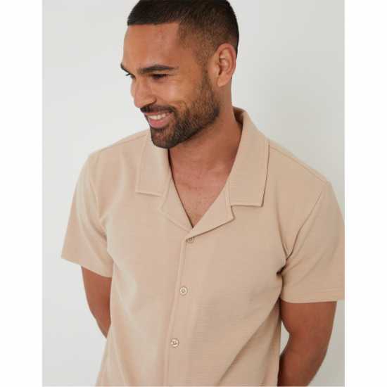 Threadbare Embley Shirt Sn99 Stone Мъжки ризи