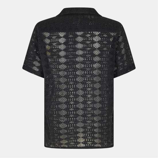 Мъжки ризи Threadbare Rackes Shirt Sn99 Black Threadbare Rackes Shirt Sn99 Black Мъжки ризи