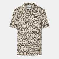 Threadbare Rackes Shirt Sn99 Black /Ecru Мъжки ризи