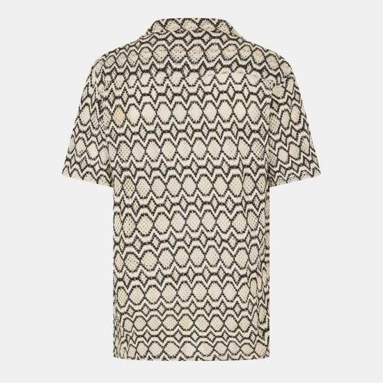 Мъжки ризи Threadbare Rackes Shirt Sn99 Black /Ecru Threadbare Rackes Shirt Sn99 Black /Ecru Мъжки ризи