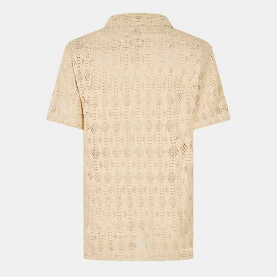 Threadbare Rackes Shirt Sn99 Ecru Мъжки ризи
