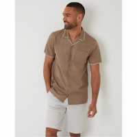 Threadbare Burnley Shirt Sn99 Taupe Мъжки ризи