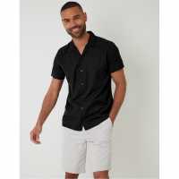 Threadbare Maples Shirt Sn99 Black Мъжки ризи
