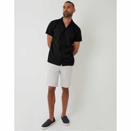 Threadbare Maples Shirt Sn99 Black Мъжки ризи