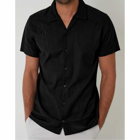 Threadbare Maples Shirt Sn99 Black Мъжки ризи