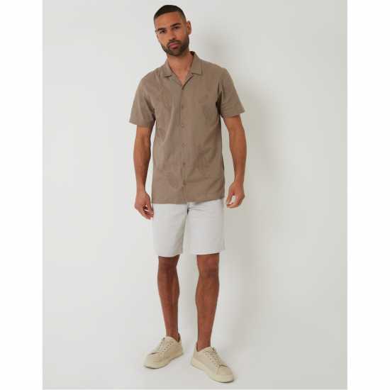 Threadbare Maples Shirt Sn99 Taupe Мъжки ризи