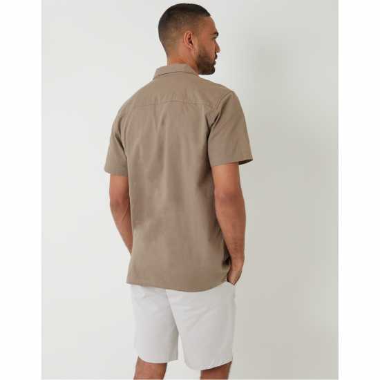 Threadbare Maples Shirt Sn99 Taupe Мъжки ризи