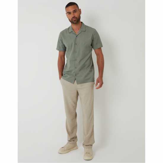 Threadbare Maples Shirt Sn99 Sage Мъжки ризи