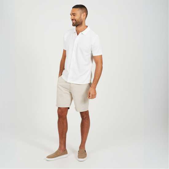 Brave Soul Short Sleeve Mens Button Up Textured Shirt  