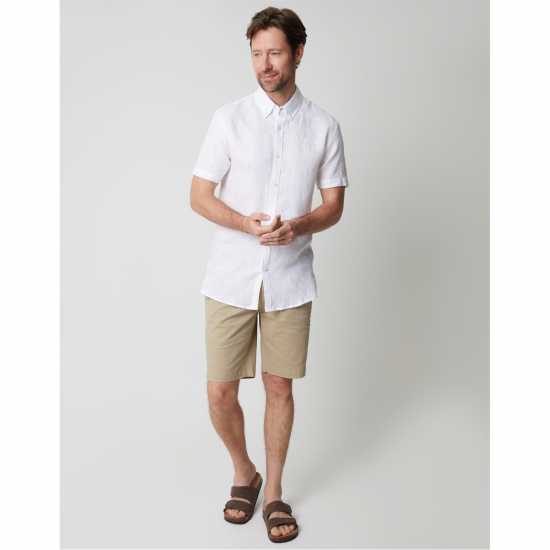 Saltwell Shirt Sslv Sn99 White Мъжки ризи