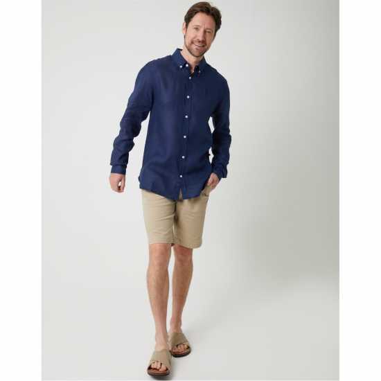 Saltwell Shirt Lslv Sn99 Navy Мъжки ризи