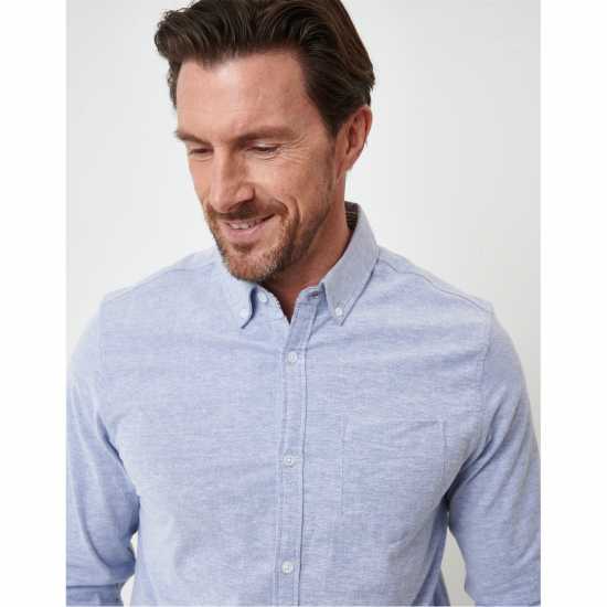 Saltwell Shirt Lslv Sn99 Denim Мъжки ризи