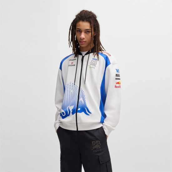 Hugo Boss Мъжка Блуза Полар Hugo Visa Cash App Red Bull F1 2025 Fleece Top Mens  Мъжки полар