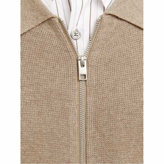 Плетена Мъжка Жилетка Jack And Jones Stitch Knit Cardigan Mens Грейдж Мъжки полар