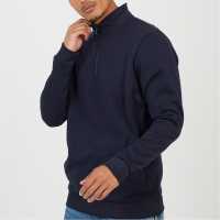 Brave Soul Charcoal Mens Funnel Neck Zip Sweatshirt  