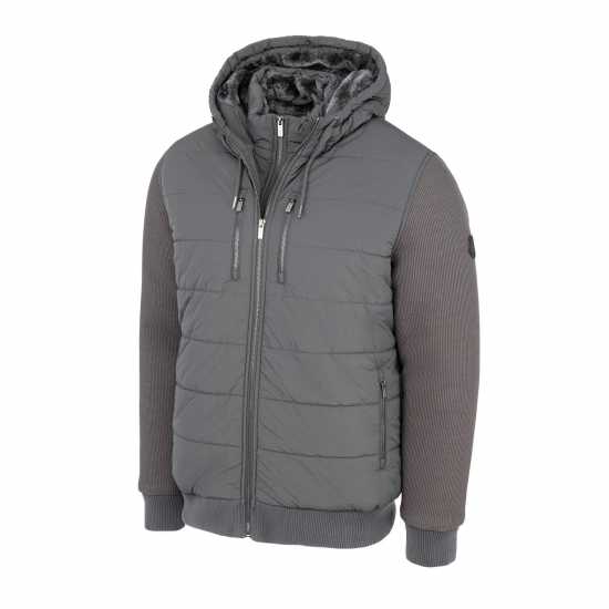 Мъжки якета и палта Firetrap Дълго Мъжко Яке Sartorial Jacket Mens Charcoal Firetrap Дълго Мъжко Яке Sartorial Jacket Mens Charcoal Мъжки якета и палта