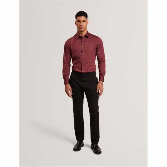 Ted Baker Ted Ls Geo Shirt Sn61 DK-RED 