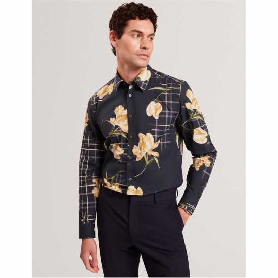 Ted Baker Тениска Ted Ls Print Shirt Sn61  