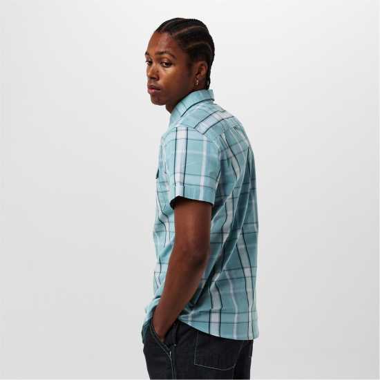 Bench Men's Giala Short-Sleeve Patterned Shirt  
