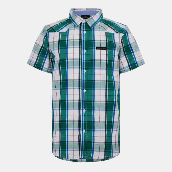 Short-Sleeve Patterned Shirt  