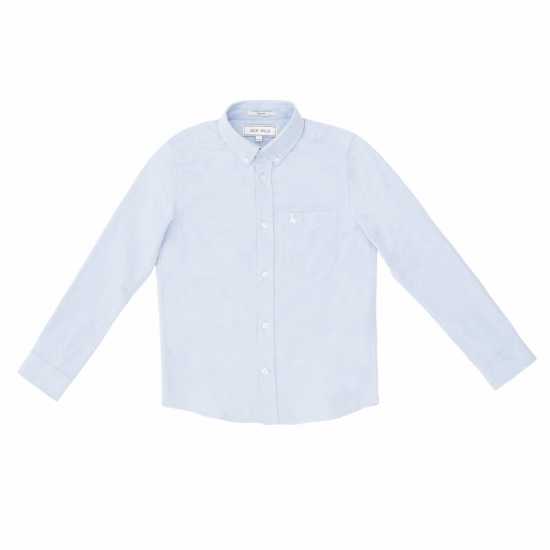 Jack Wills Jw Long Sleeve Oxford Shirt Juniors Blue Детски ризи