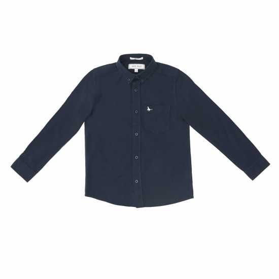 Jack Wills Jw Long Sleeve Oxford Shirt Juniors Navy Детски ризи