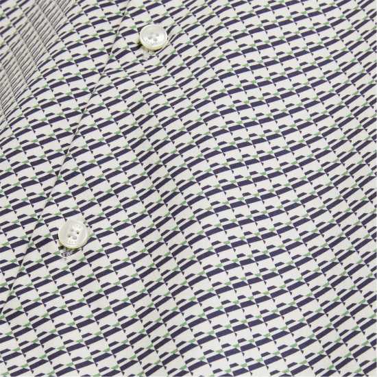 Ted Baker Men's Ls Slim Geo Long Sleeve Patterned Shirt Grey Ted Baker Men's Ls Slim Geo Long Sleeve Patterned Shirt Grey