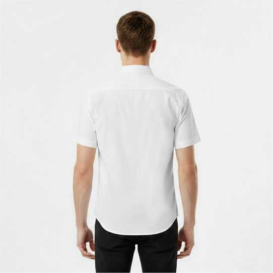 Jack Wills Men's Short Sleeve Plain Shirt White 