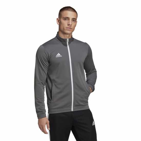 Adidas Мъжко Спортно Горнище Ent22 Track Jacket Mens Grey Футболни екипи за бягане