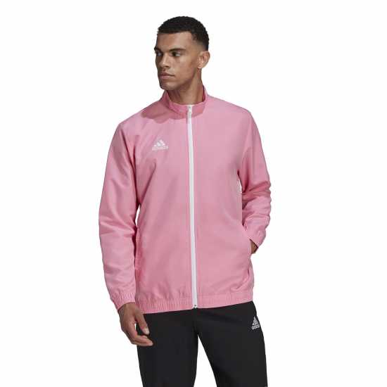 Adidas Мъжко Яке Ent22 Pre Jacket Mens Pink Футболни екипи за бягане
