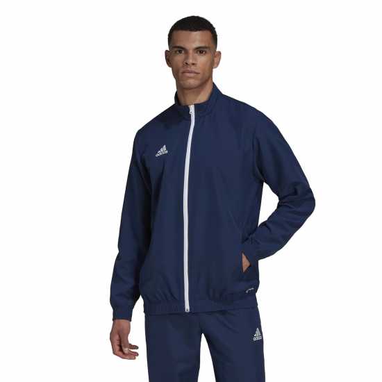 Adidas Мъжко Яке Ent22 Pre Jacket Mens Navy Футболни екипи за бягане