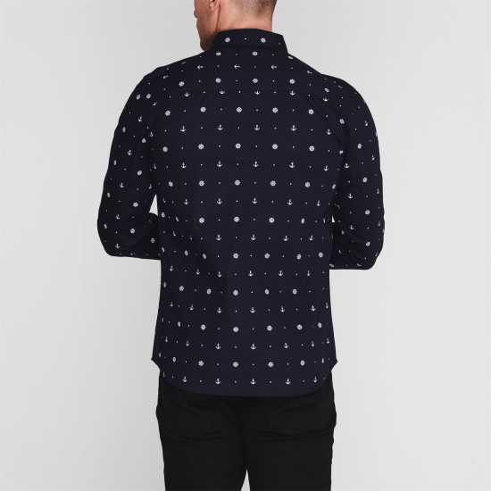 Soulcal Мъжка Риза Дълъг Ръкав Aop Long Sleeve Shirt Mens  Мъжки ризи