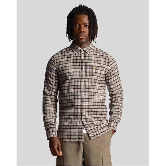 Lyle And Scott Men's Check Long-Sleeve Patterned Shirt Lyle And Scott Men's Check Long-Sleeve Patterned Shirt