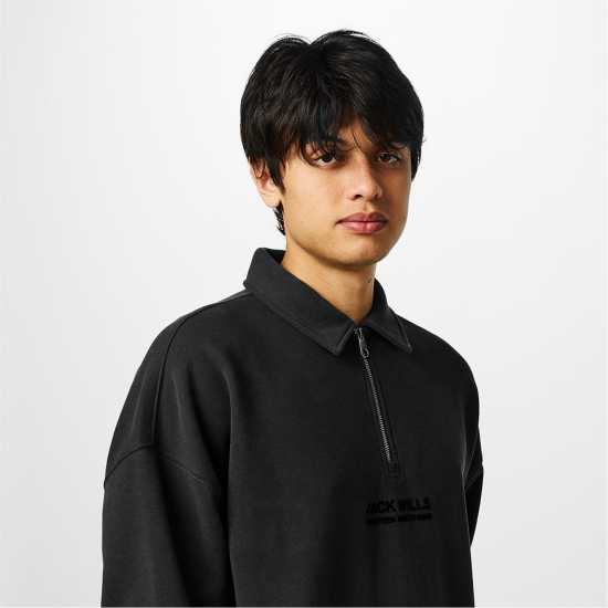 Мъжки полар Jack Wills Slouch Quarter Zip Top Jack Wills Slouch Quarter Zip Top Мъжки полар