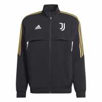 Adidas Mens Juventus Pre-Match Jacket 22/23 Black Adidas Mens Juventus Pre-Match Jacket 22/23 Black