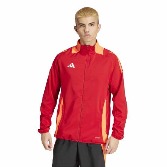 Adidas Мъжко Спортно Горнище Tiro24 C Prejkt Tracksuit Top Mens Power Red Всекидневно футболно облекло