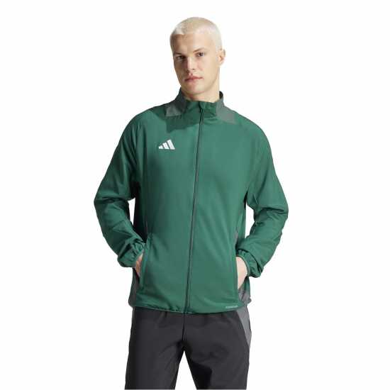 Adidas Мъжко Спортно Горнище Tiro24 C Prejkt Tracksuit Top Mens Dark Green Всекидневно футболно облекло
