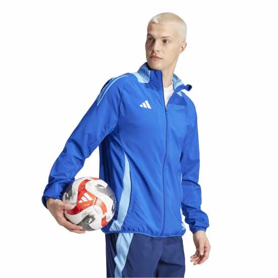 Adidas Мъжко Спортно Горнище Tiro24 C Prejkt Tracksuit Top Mens Royal Blue Всекидневно футболно облекло